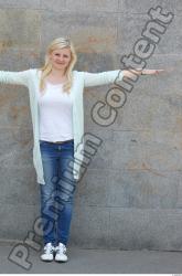 Whole Body Woman T poses White Casual Average